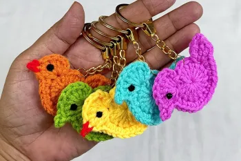 آموزش ساخت جاکلیدی قلاب بافی پرنده!
