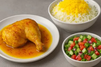 راز طعم مرغ مشهدی : مرغ با پیاز کاراملی لذیذ و خوشمزه