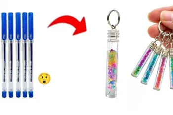 آموزش ساخت جاکلیدی شیشه ای با مواد بازیافتی!