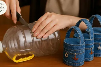 ایده ای خلاقانه: تبدیل بطری های پلاستیکی به کیف دستی