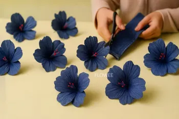آموزش تبدیل شلوار جین به گل پارچه ای زیبا!