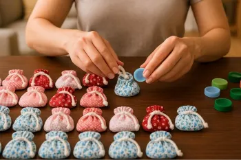 ساخت عروسک آهنربای یخچال با تکه های پارچه!