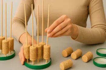 ۴ ایده خلاقانه کاردستی با چوب پنبه و میله چوبی!