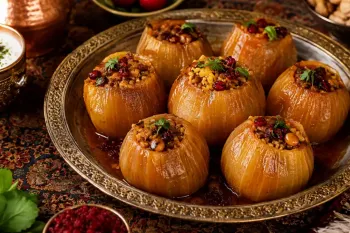 دلمه پیاز مجلسی؛ این دستور پخت طعمش از همه دلمه ها خاص تر است!