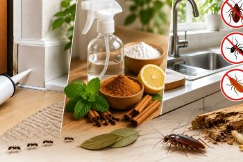 ۳ روش ساده و کم هزینه برای از بین بردن و جلوگیری از ورود سوسک، مورچه و موریانه به خانه؛ بدون سم پاشی!