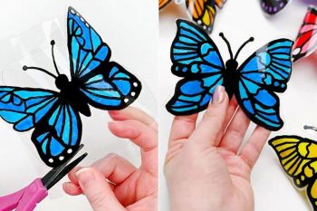 با یک بطری پلاستیکی، انگشتر پروانه ای بسازید و هدیه بدهید!