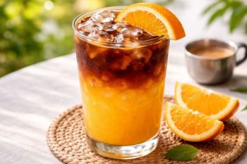 طرز تهیه آیس اسپرسو با آب پرتقال؛ نوشیدنی خنک و خاص برای روزهای گرم