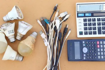 استفاده های عالی از ماشین حساب قدیمی و کابل usb قدیمی و لامپ led قدیمی!