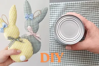 آموزش دوخت آسان خرگوش پارچه ای از باقی مانده پارچه!