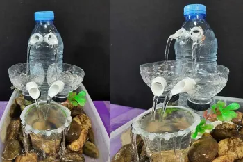 فواره آب خود را در خانه بسازید / چگونه در خانه آبنما بسازیم؟!