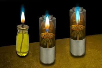 چگونه با یک بطری اسپری خالی، یک چراغ روغن زیتون بسازیم تا از قطعی برق جان سالم به در ببریم!