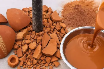تبدیل ظروف سفالی شکسته به خاک رس قرمز / آموزش کامل و فرآیند طولانی !