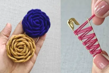 ایده طراحی گل گلدوزی با دست / طرح گل برای گلدوزی زیبا و شگفت انگیز است!
