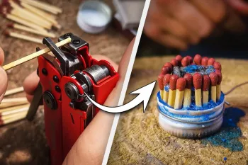 ساخت آتش زنه با درب بطری و موم / راهنمای بقا در طبیعت!