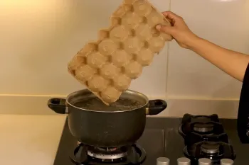 شعبده بازی با شانه تخم مرغ / تبدیل زباله به نورپردازی دیدنی!
