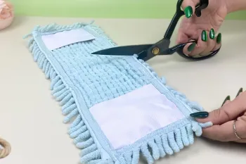 تبدیل یک پارچه به دکوری زیبا برای خانه! (ایده کاردستی)