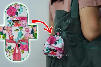 جاکلیدی کوله پشتی برای روی کیفتان را بدوزید / این آویز جاکلیدی کوچک و دوست داشتنی را بدوزید!