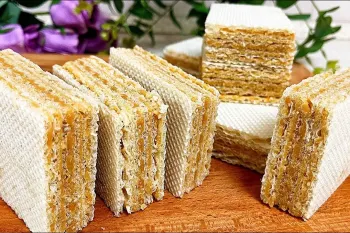 لذت ویفر خانگی ساده و خوشمزه/طرز تهیه ویفر خانگی!