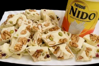 طرز تهیه شیرینی سنتی شیر خشک با مغزها !(شیرپیرا)