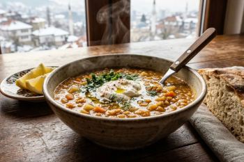 عدسی داغ و لعاب دار؛ غذای یک قابلمه ای و مقوی برای روزهای سرد