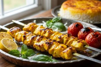 جوجه کباب نرم و آبدار با ماست و زعفران؛ راز خوشمزگی جوجه های رستورانی در خانه!