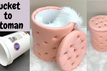 ایده خلاقانه: تبدیل سطل به پاف پاتختی با قابلیت نگهداری وسایل !