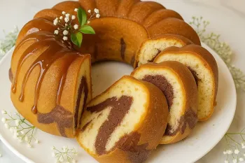سه سوته این کیک مرمر خوشمزه رو درست کن !
