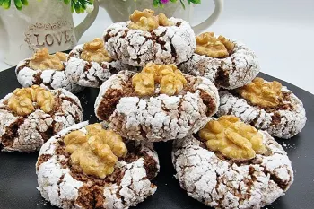 طرز تهیه بیسکویت مراکشی بدون آرد و بدون روغن و کره !