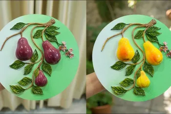 آموزش ساخت دیوارکوب زیبا با بتونه دیواری و رنگ اکریلیک !