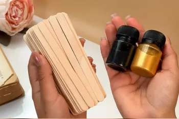 آموزش ساخت دیوارکوب بسیار زیبا با چوب بستنی و کتاب قدیمی !