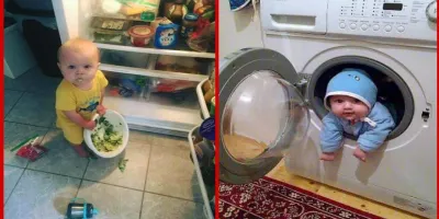 ویدیو بامزه از بچه
