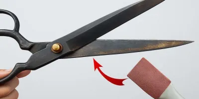 نحوه تیز کردن قیچی