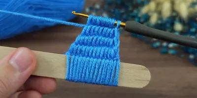 نحوه بافت گل با چوب