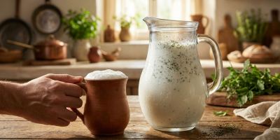 طرز تهیه دوغ گازدار