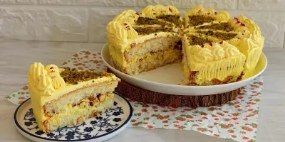 طرز تهیه کیک بستنی