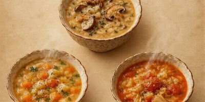 طرز تهیه سه مدل سوپ