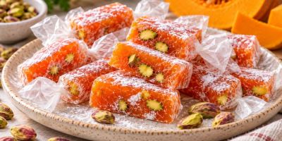 طرز تهیه تافی کدو