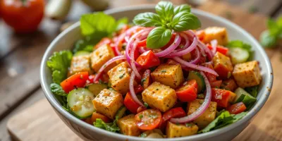 طرز تهیه سالاد توفو