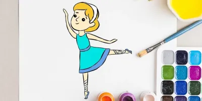 آموزش نقاشی رقصنده