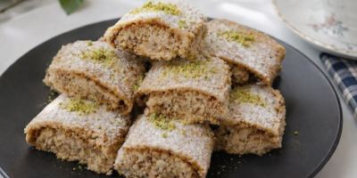 شیرینی گردویی رولتی