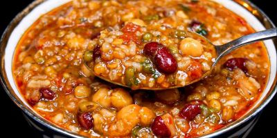 طرز تهیه آش حبوبات