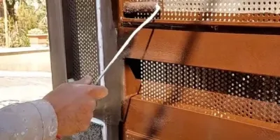 نحوه رنگ کردن درب