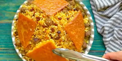 تهیه عدس پلو با دال
