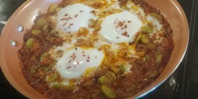 یک بار املت باقالی