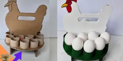 ساخت جا تخم مرغی با