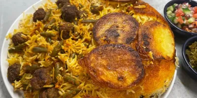 طرز تهیه لوبیا پلو
