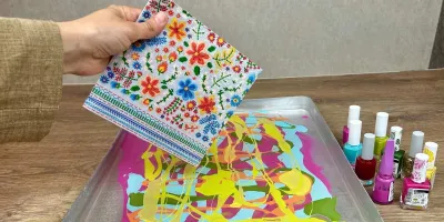 خلاقیت با لاک ناخن