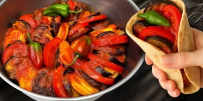 بادمجان و گوشت چرخ