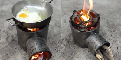 ساخت اجاق هیزمی