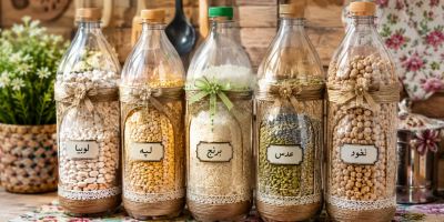 با بطری نوشابه